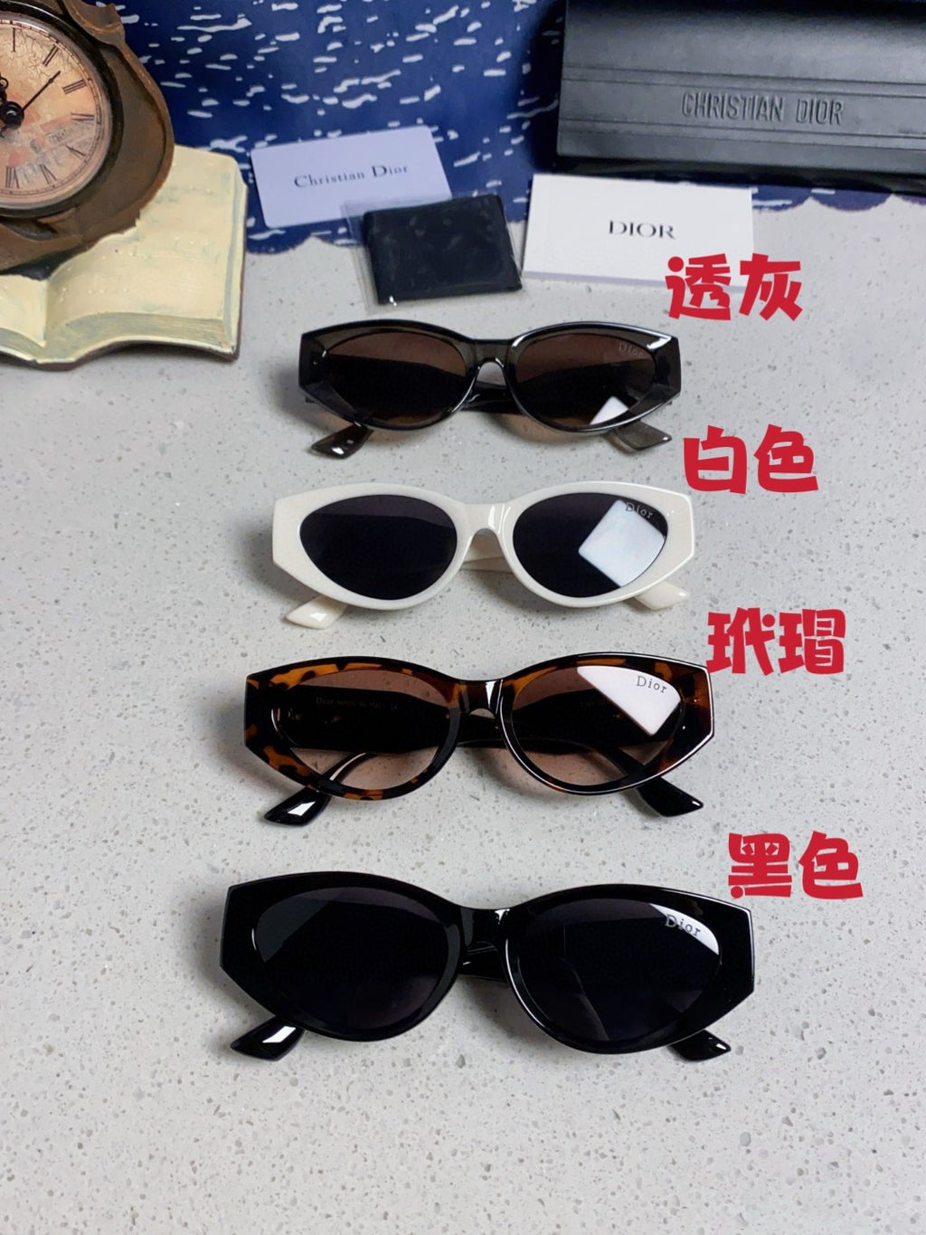 Dior Polarized Fashion Silver Lens Sunglasses for Women - 415463 - detail image 12