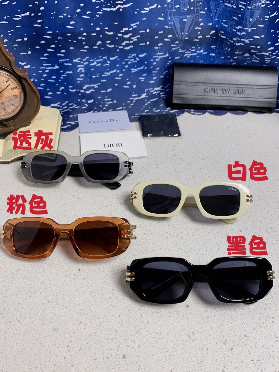 Dior Square Silver Lens Sunglasses for Men & Women - 465291 - detail image 12