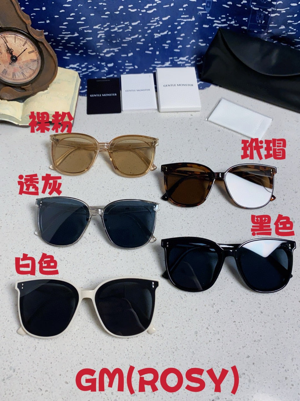 Gentle Monster ROSY Square Blue Lens Sunglasses for Men & Women - 998484 - detail image 12