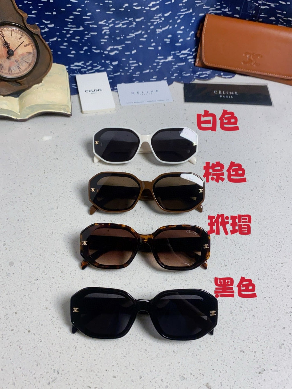 Celine Fashion Black Lens Sunglasses for Women - 382512 - detail image 12