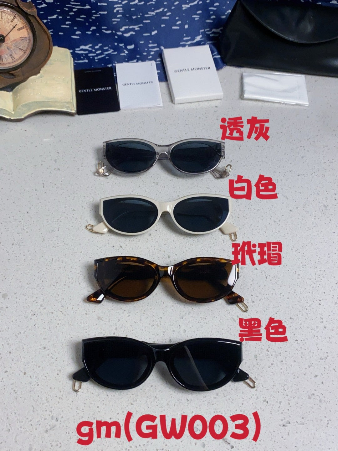 Gentle Monster GW003 Cat-Eye Brown Lens Sunglasses for Men & Women - detail image 12