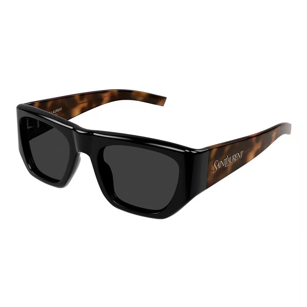 Saint Laurent SL740 Square Gold Lens Sunglasses for Women