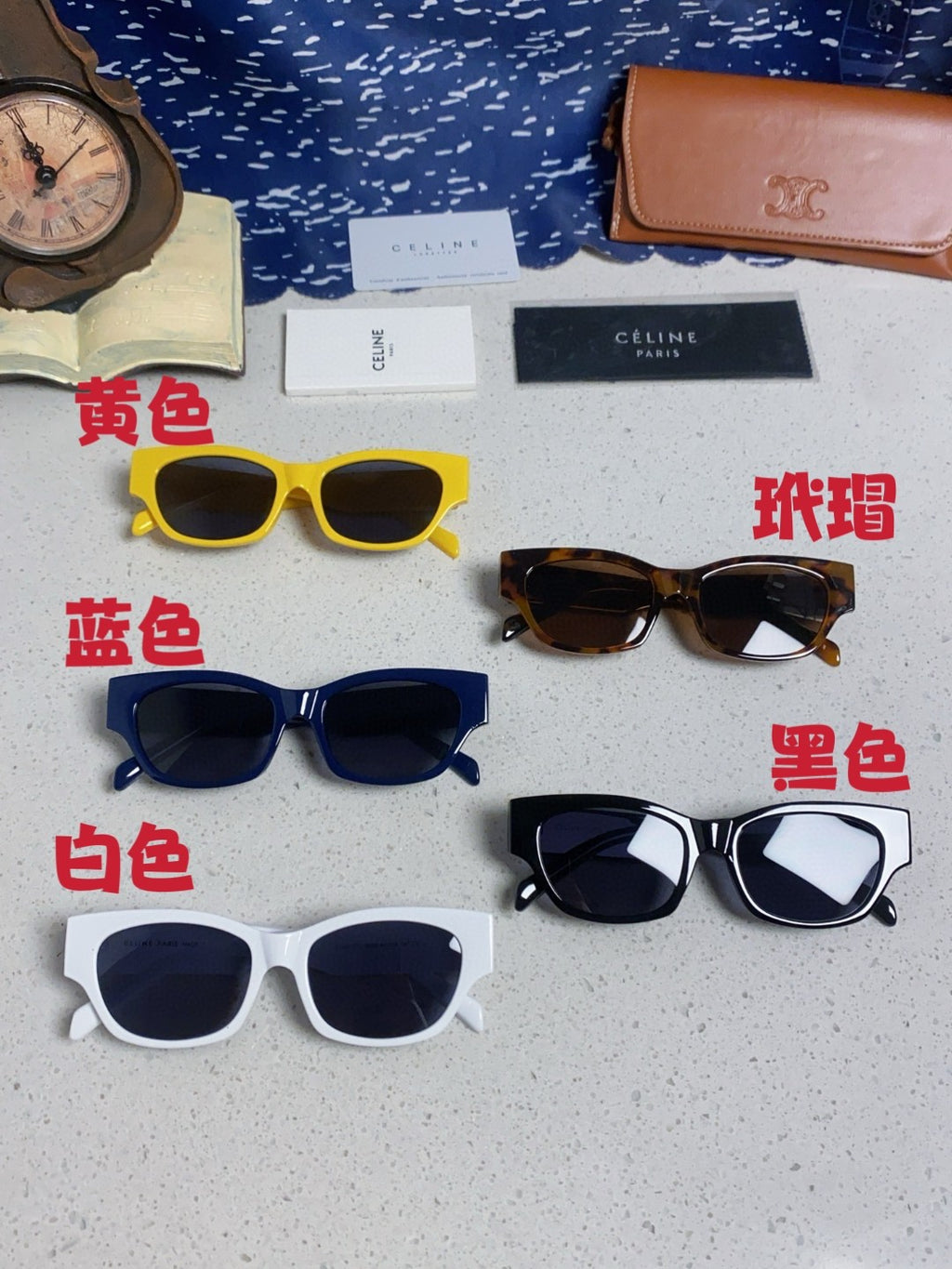 Celine Fashion Blue Lens Sunglasses for Men & Women - 431989 - detail image 12