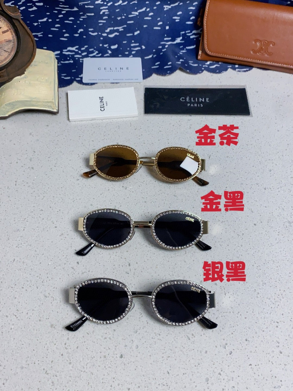 Celine Round Silver Lens Sunglasses for Men & Women - 358291 - detail image 12