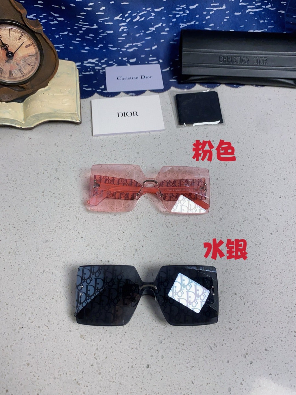Dior Lightweight Rimless Red Lens Sunglasses for Men - detail image 11