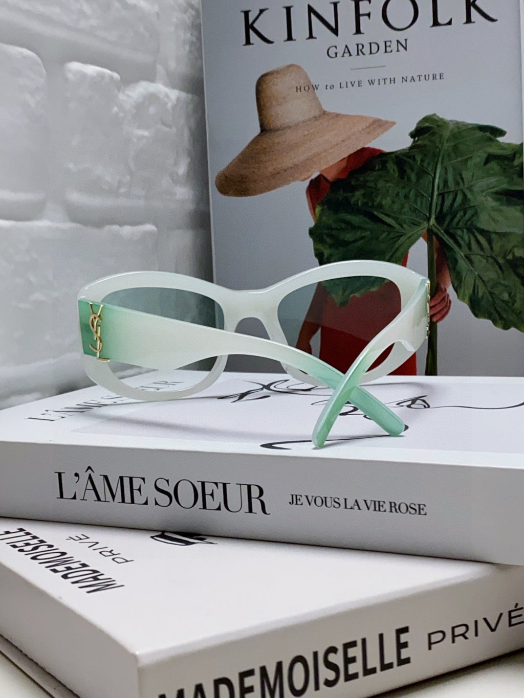 Saint Laurent Round Gray Lens Sunglasses for Women - detail image 2