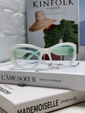 Saint Laurent Round Gray Lens Sunglasses for Women