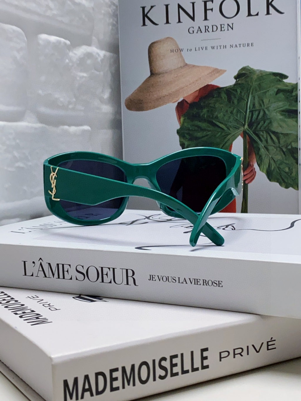 Saint Laurent Round Blue Lens Sunglasses for Women - detail image 2