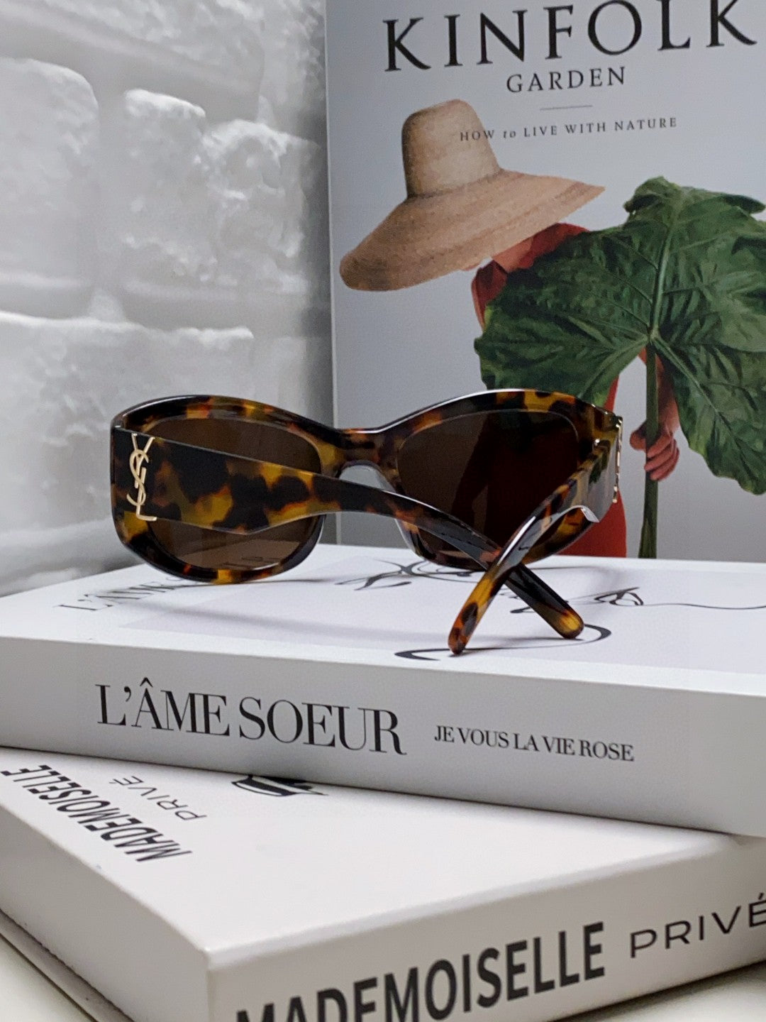 Saint Laurent Round Black Lens Sunglasses for Women - detail image 2
