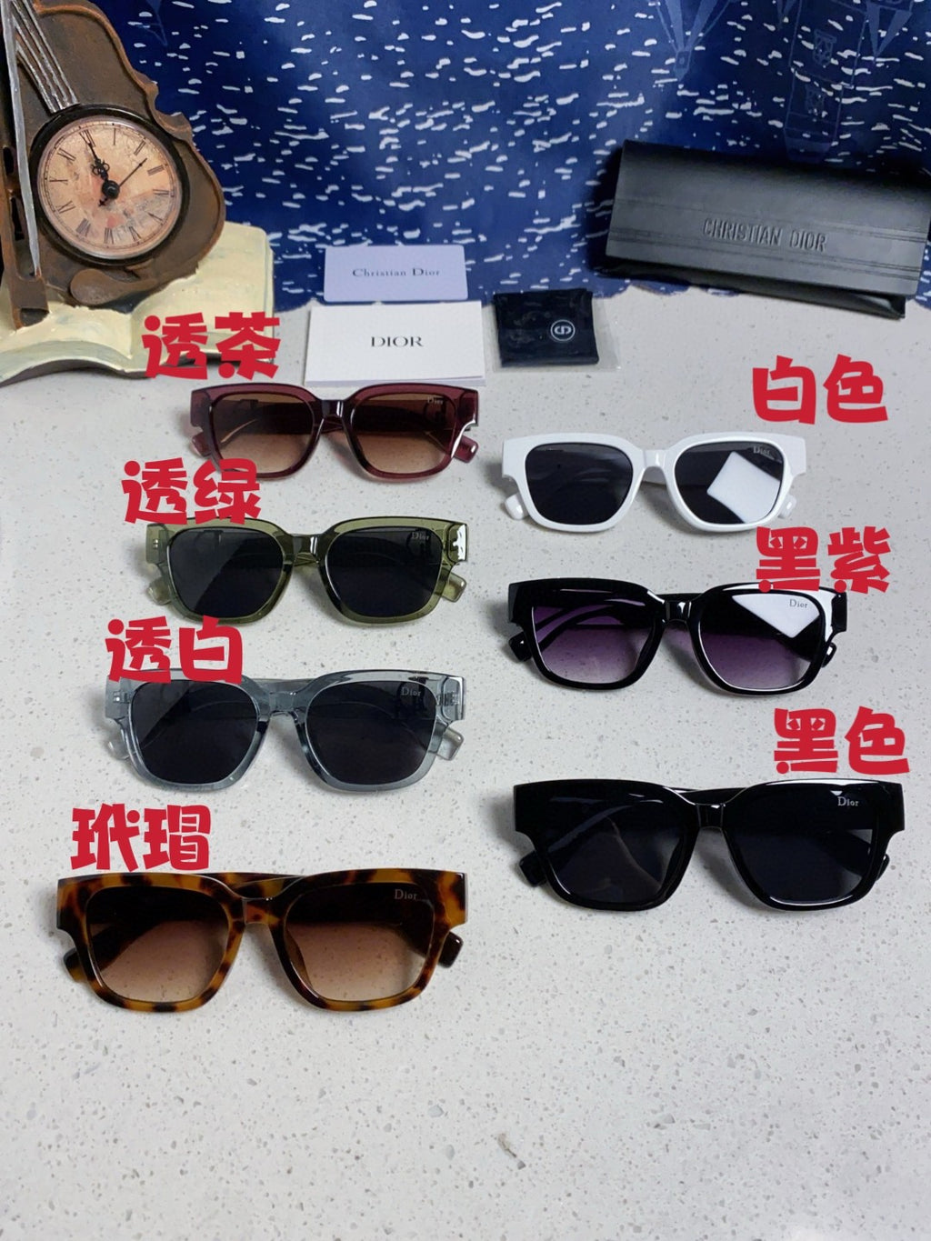 Dior Oversized Red Lens Sunglasses for Women - detail image 12