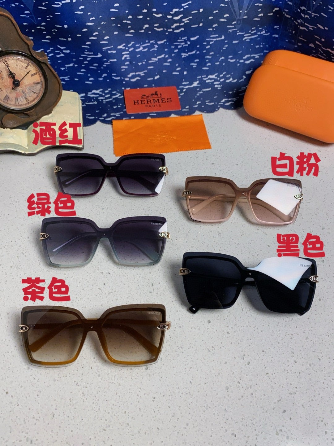 Hermès Square Silver Lens Sunglasses for Men & Women - 466429 - detail image 12