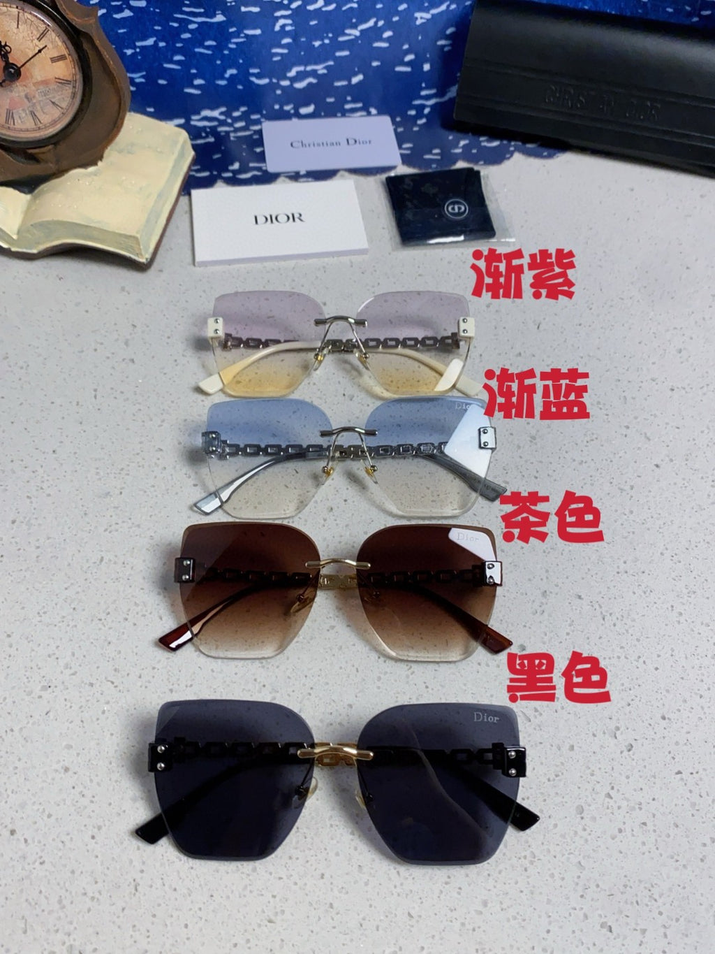 Dior Polarized Fashion Red Lens Sunglasses for Women - detail image 12