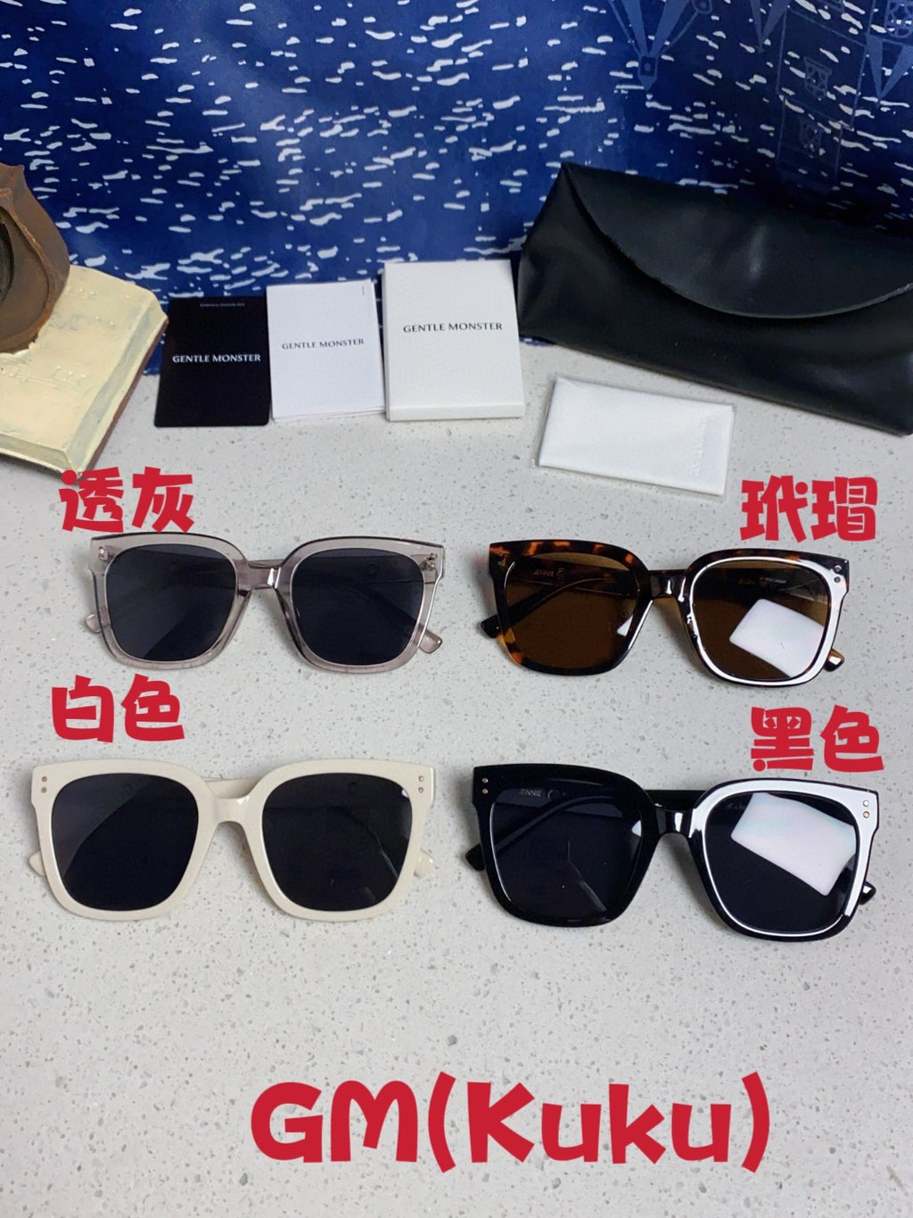 Gentle Monster KUKU Polarized Square Red Lens Sunglasses for Women - detail image 12