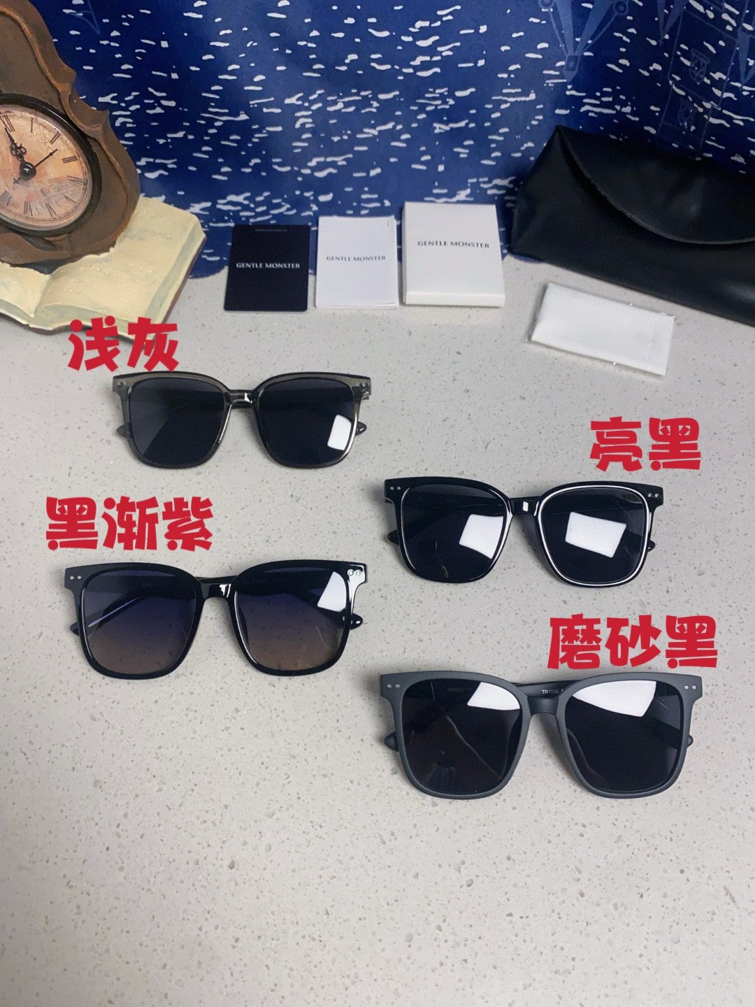 Gentle Monster Polarized Fashion Blue Lens Sunglasses for Men & Women - 358870 - detail image 12
