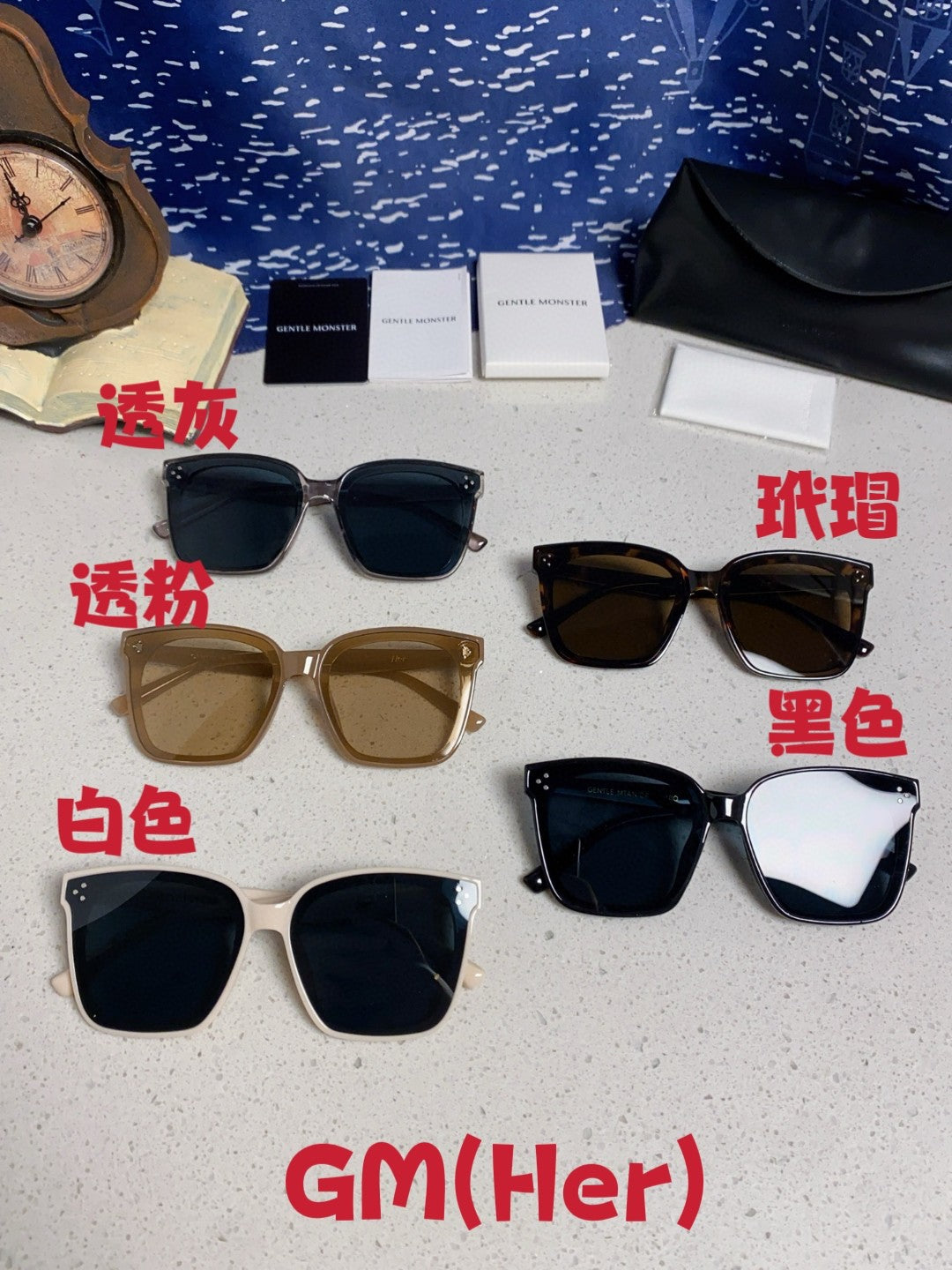Gentle Monster HER Polarized Fashion Black Lens Sunglasses for Men & - 358902 - detail image 13