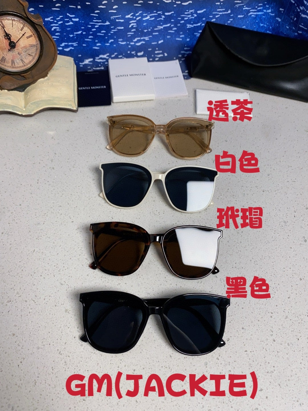 Gentle Monster JACKIE Fashion Black Lens Sunglasses for Men & Women - detail image 12