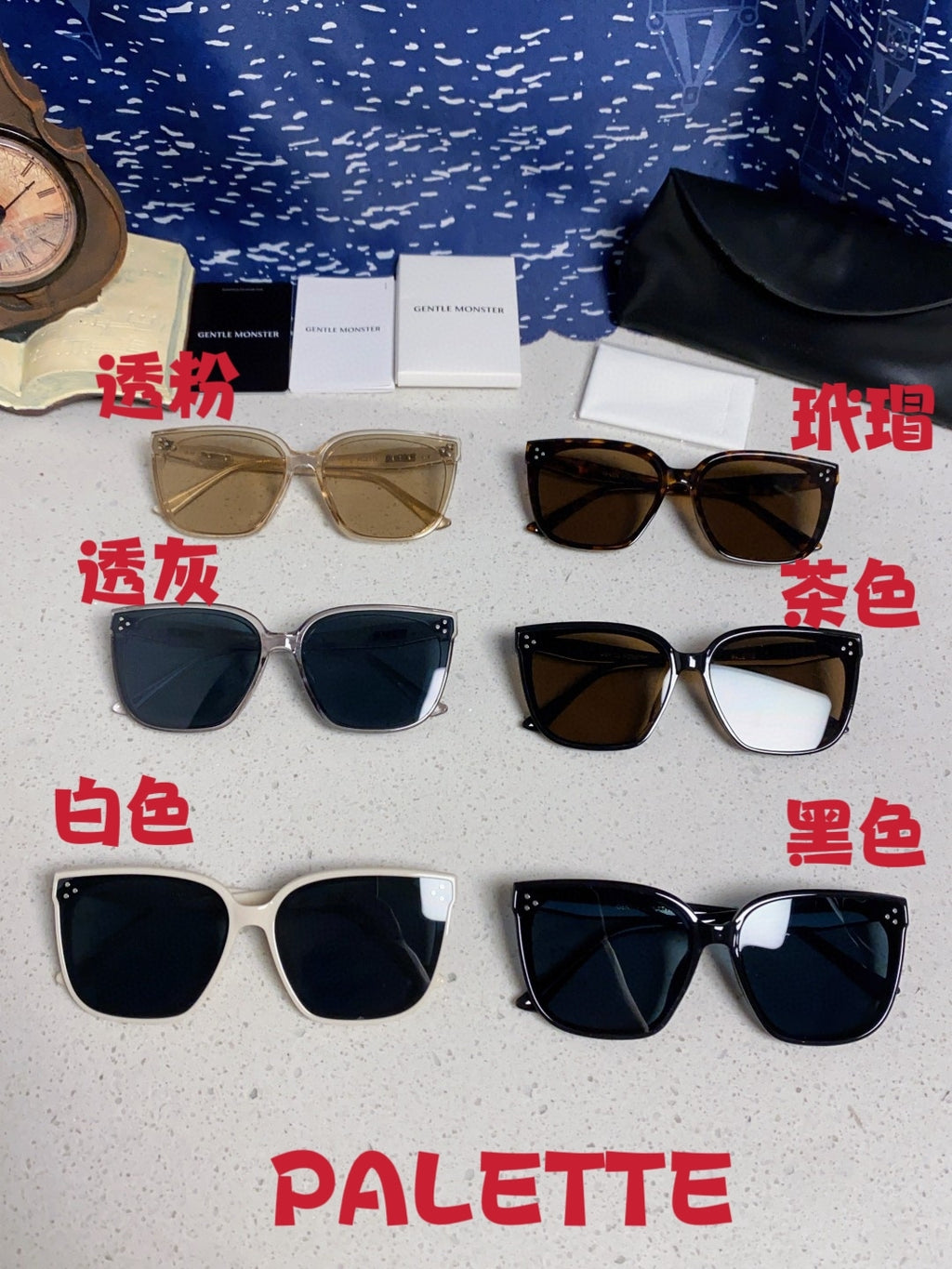 Gentle Monster PALETTE Fashion Brown Lens Sunglasses for Men & Women - 158658 - detail image 12