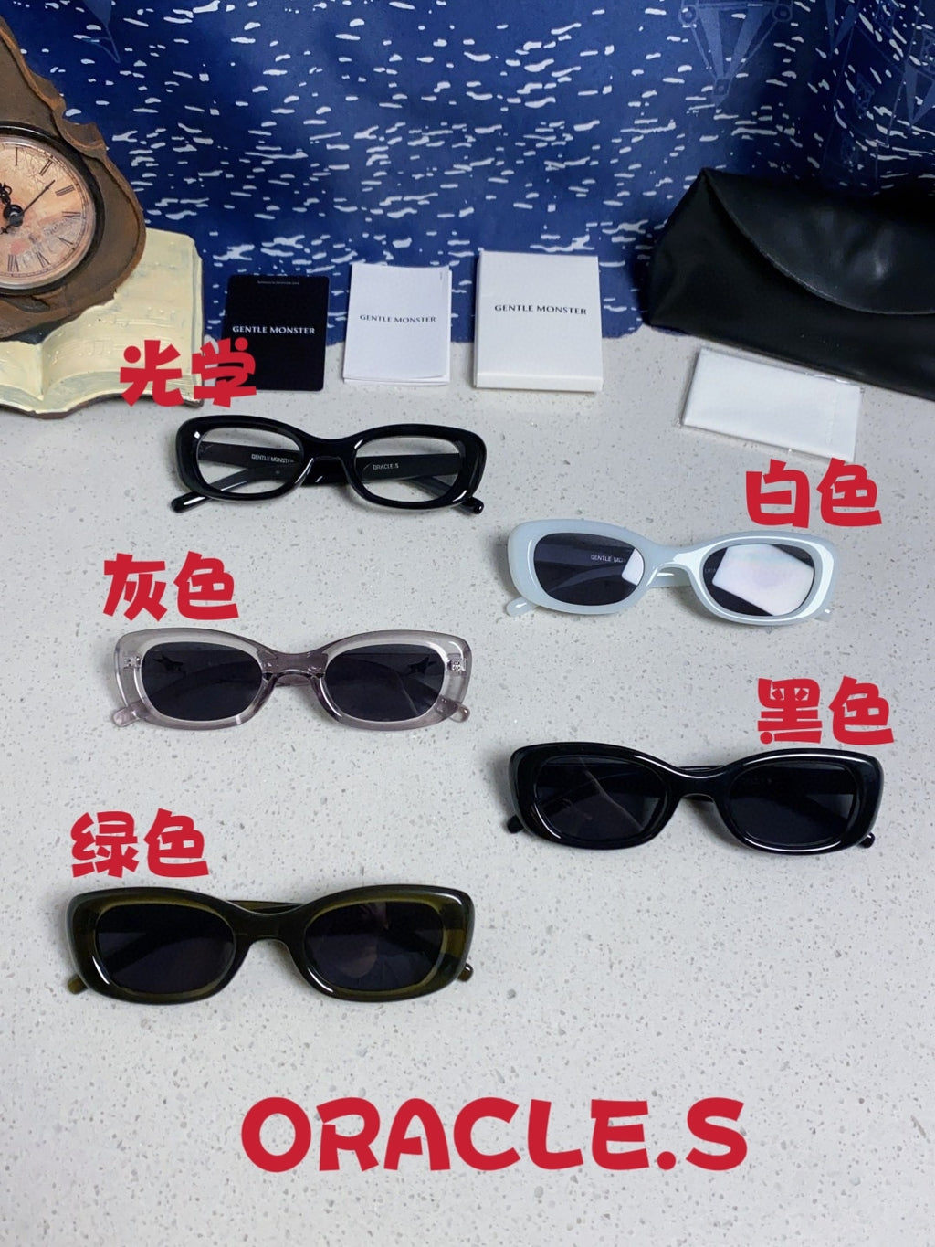 Gentle Monster ORACLE Cat-Eye Black Lens Sunglasses for Women - detail image 12
