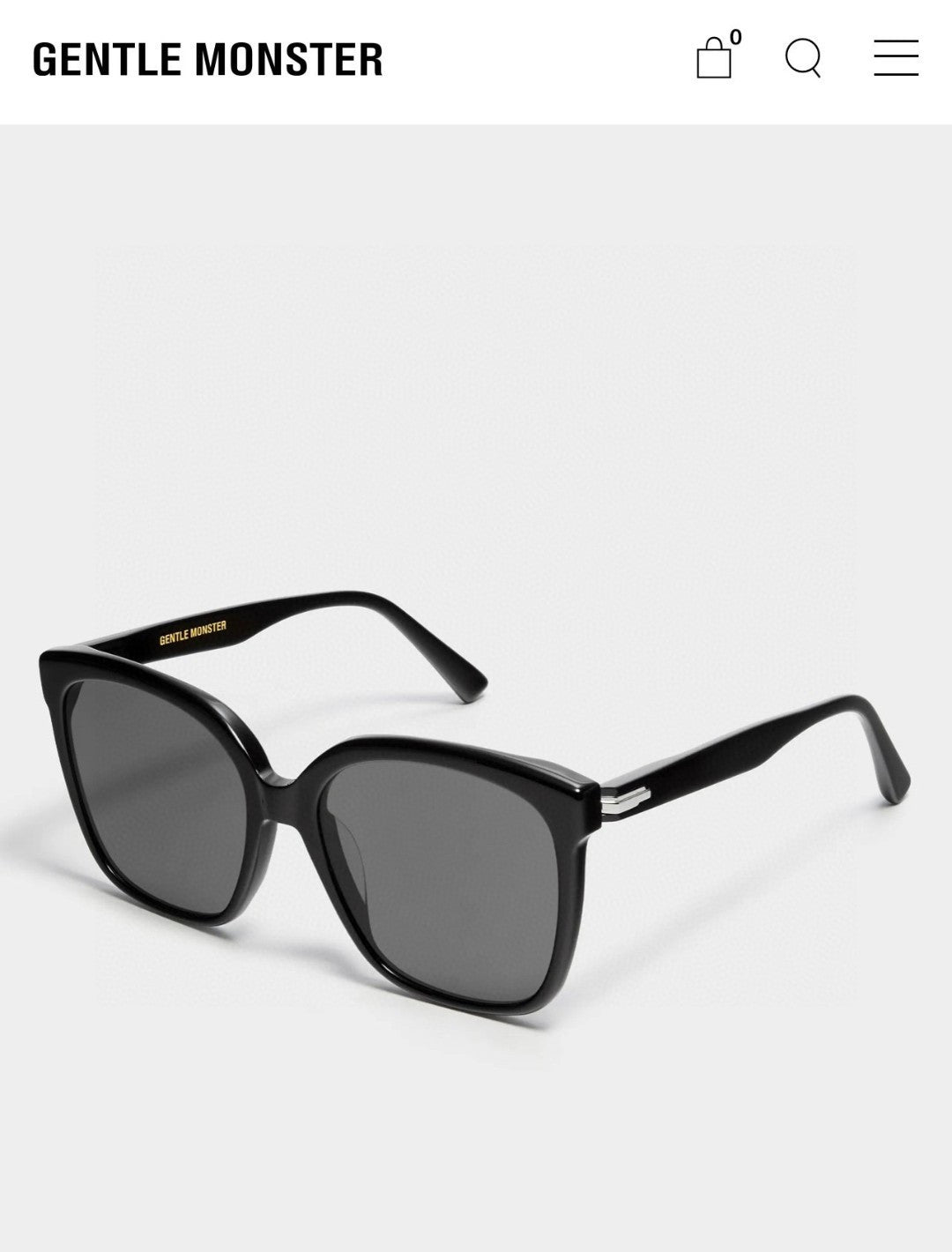 Gentle Monster LAROSA Square Black Lens Sunglasses for Men & Women