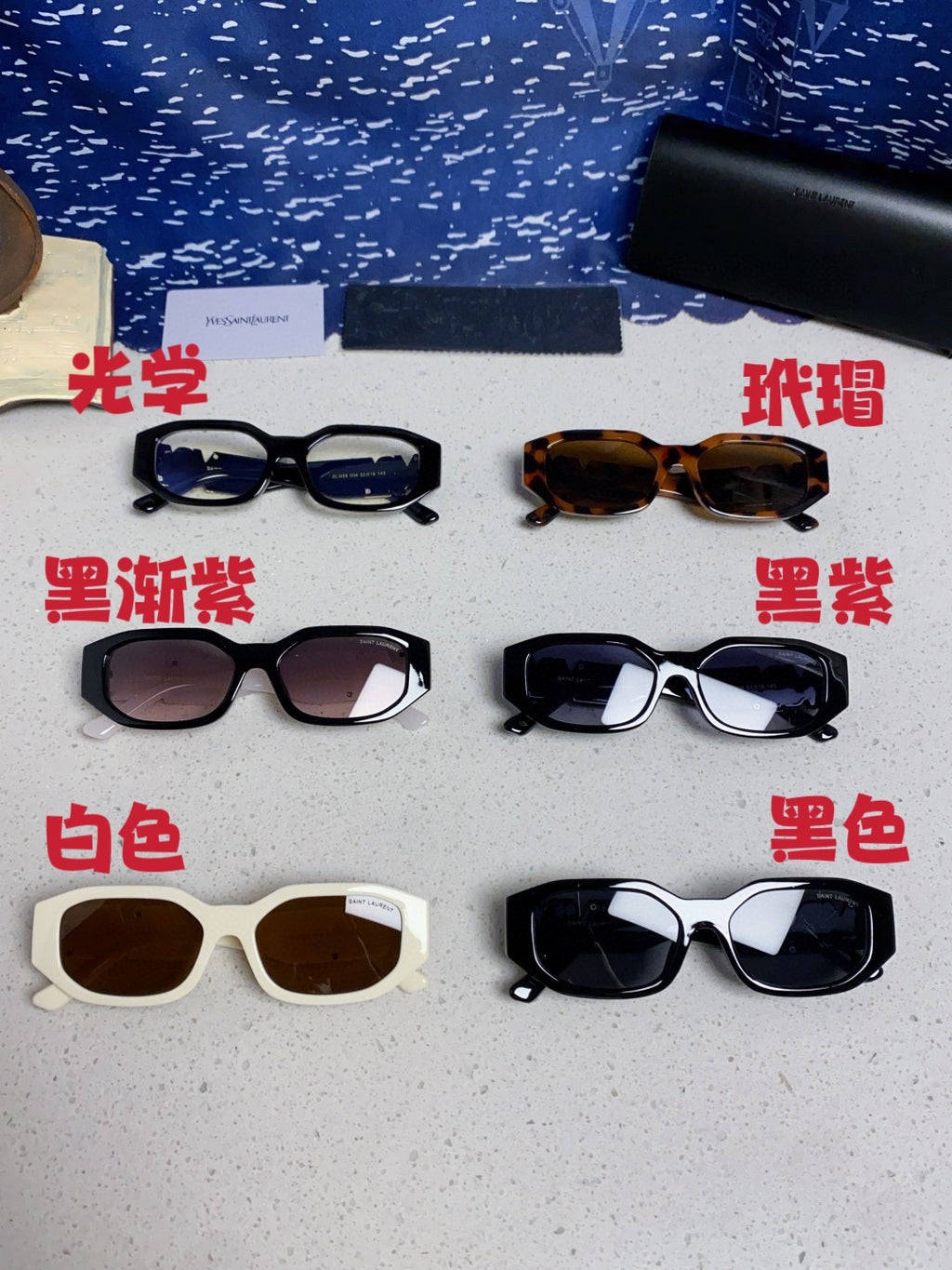 Saint Laurent Round Black Lens Sunglasses for Men & Women - detail image 11
