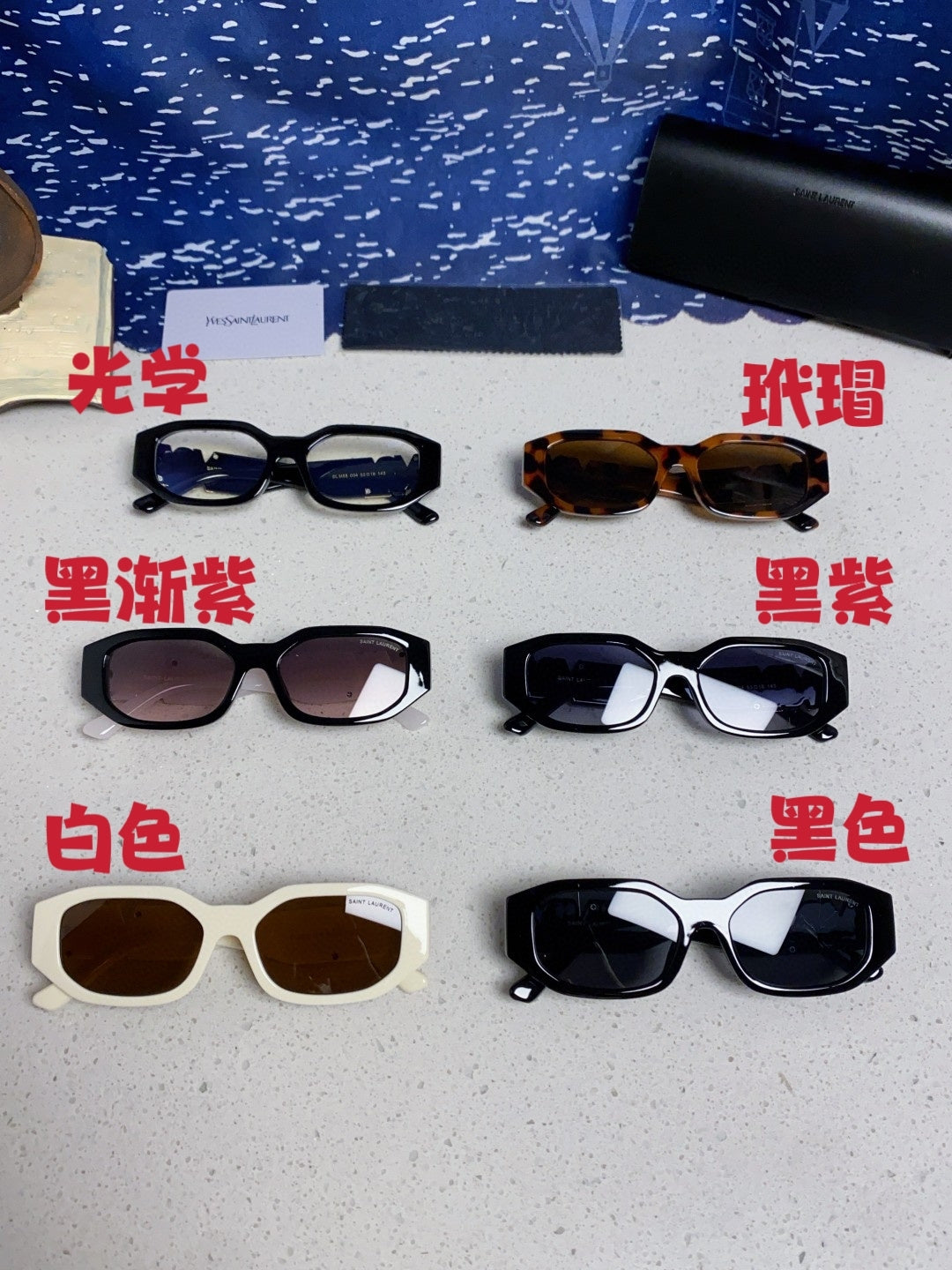 Saint Laurent Round Black Lens Sunglasses for Men & Women - detail image 11