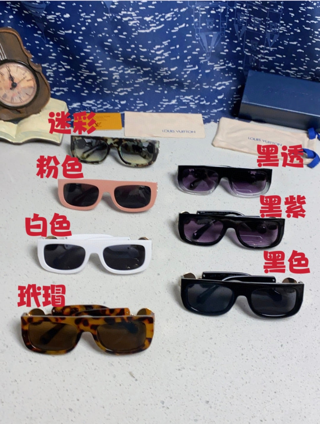 Louis Vuitton Square Brown Lens Sunglasses for Men & Women - 431116 - detail image 11