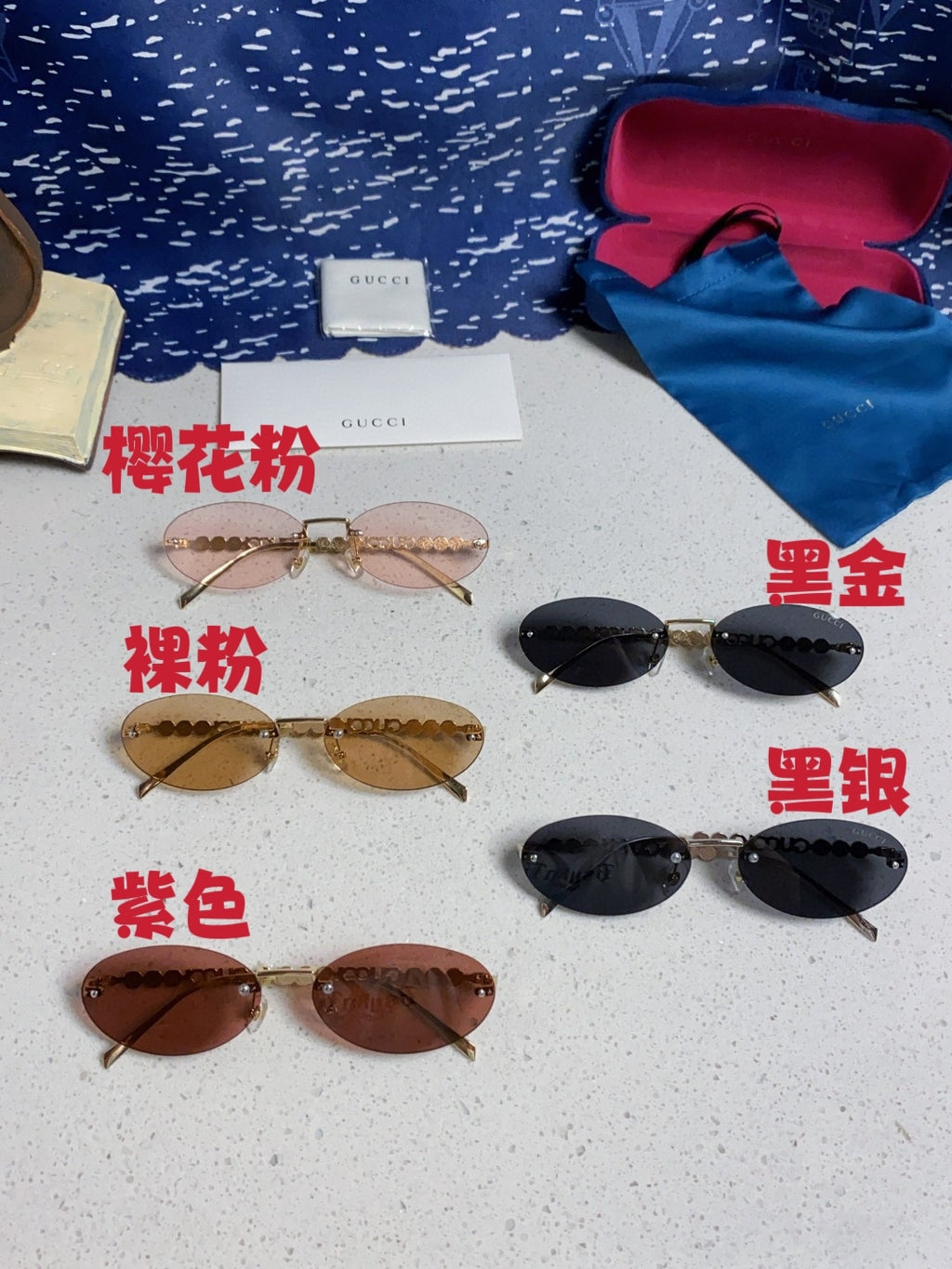 Gucci GG1922 Round Silver Lens Sunglasses for Men & Women - detail image 12