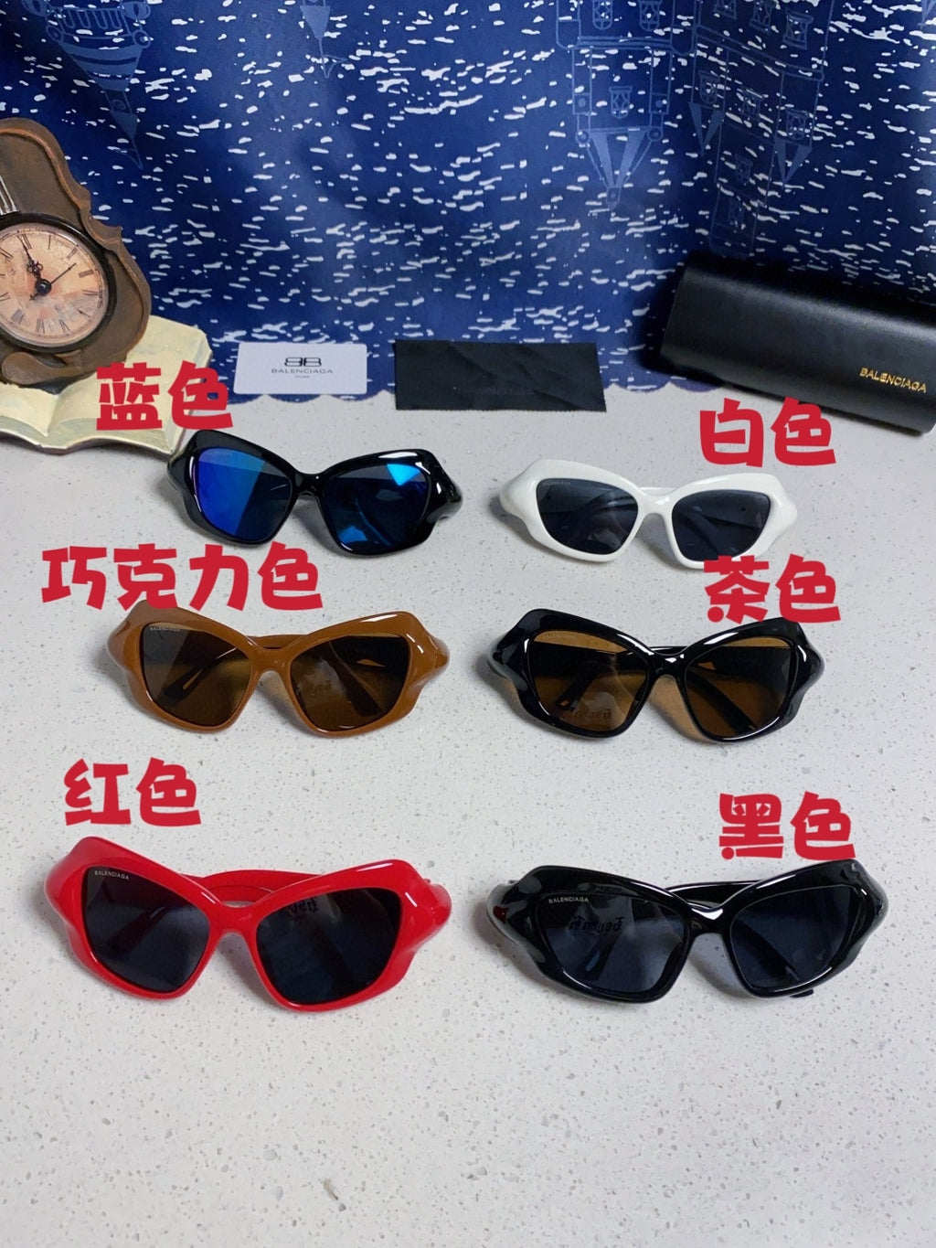 Balenciaga Oversized Brown Lens Sunglasses for Women - 487519 - detail image 12