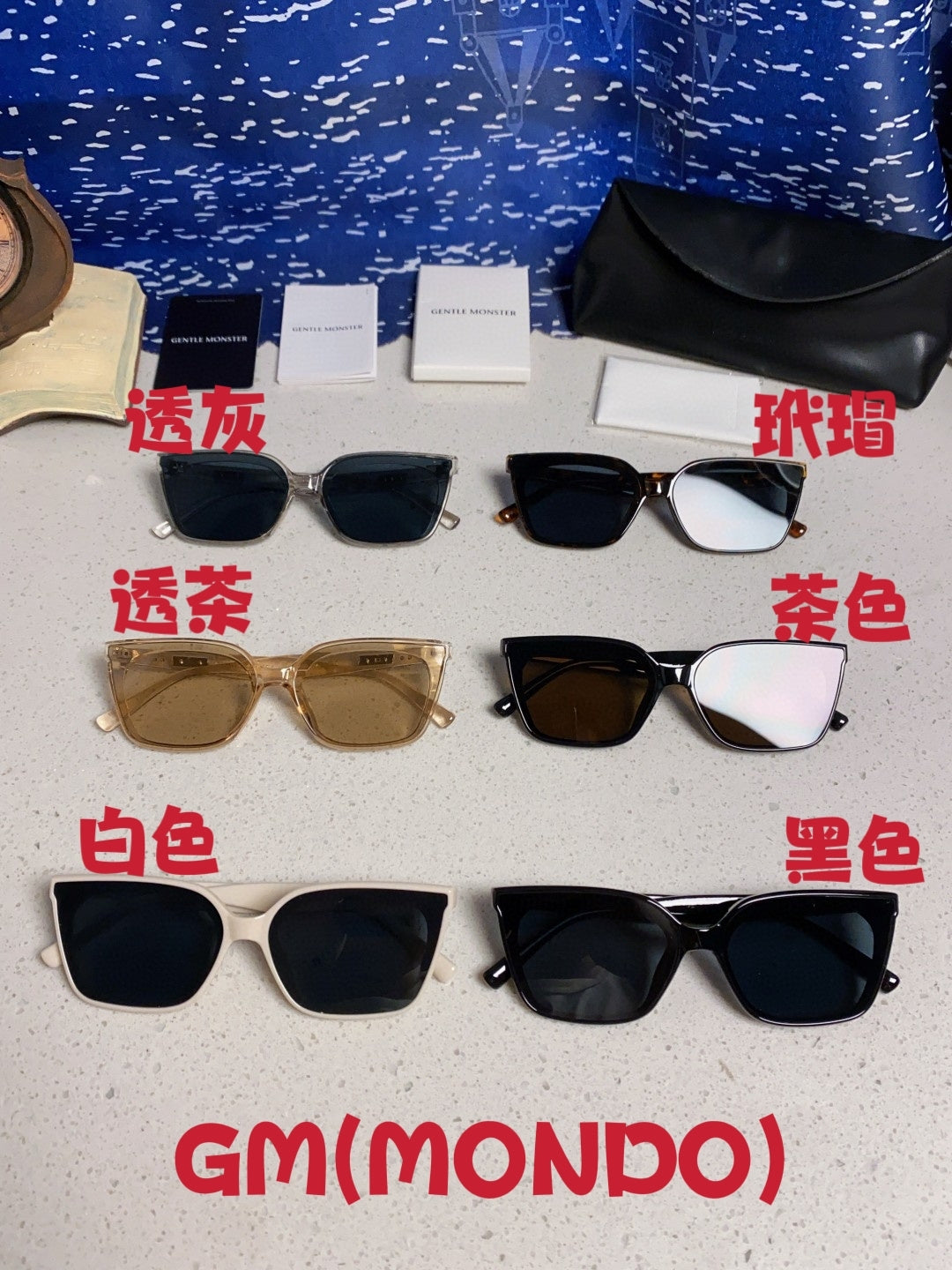 Gentle Monster MONDO Square Brown Lens Sunglasses for Men & Women - detail image 12