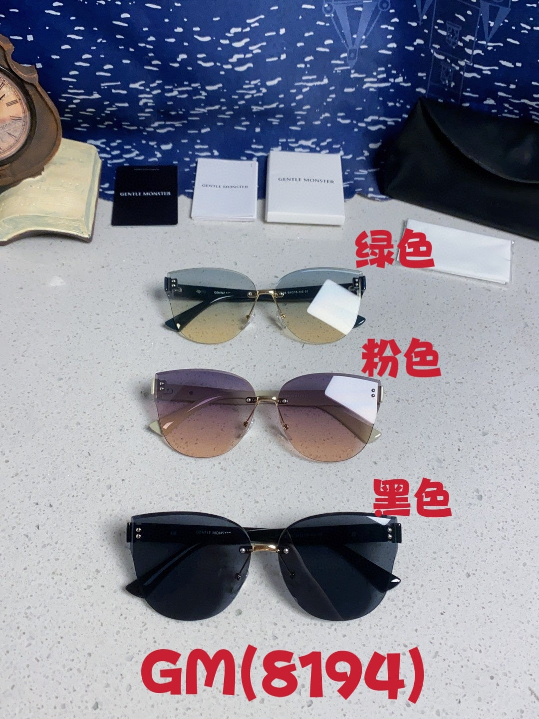 Gentle Monster 8194 Lightweight Rimless Silver Lens Sunglasses for Women - detail image 12