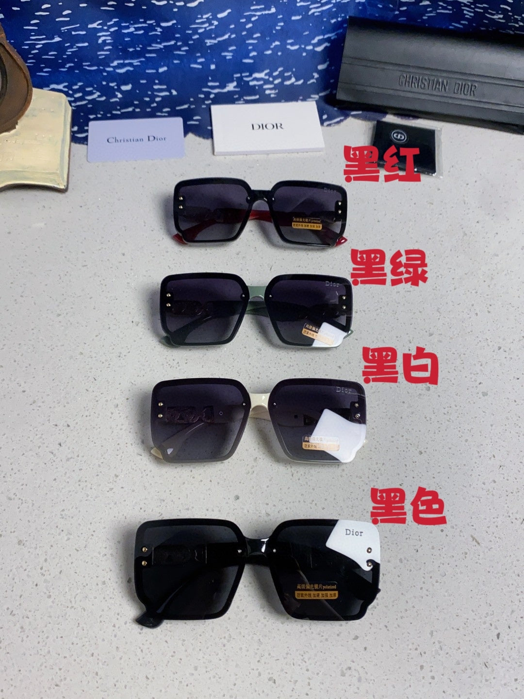 Dior Polarized Fashion Gray Lens Sunglasses for Men & Women - 398768 - detail image 12