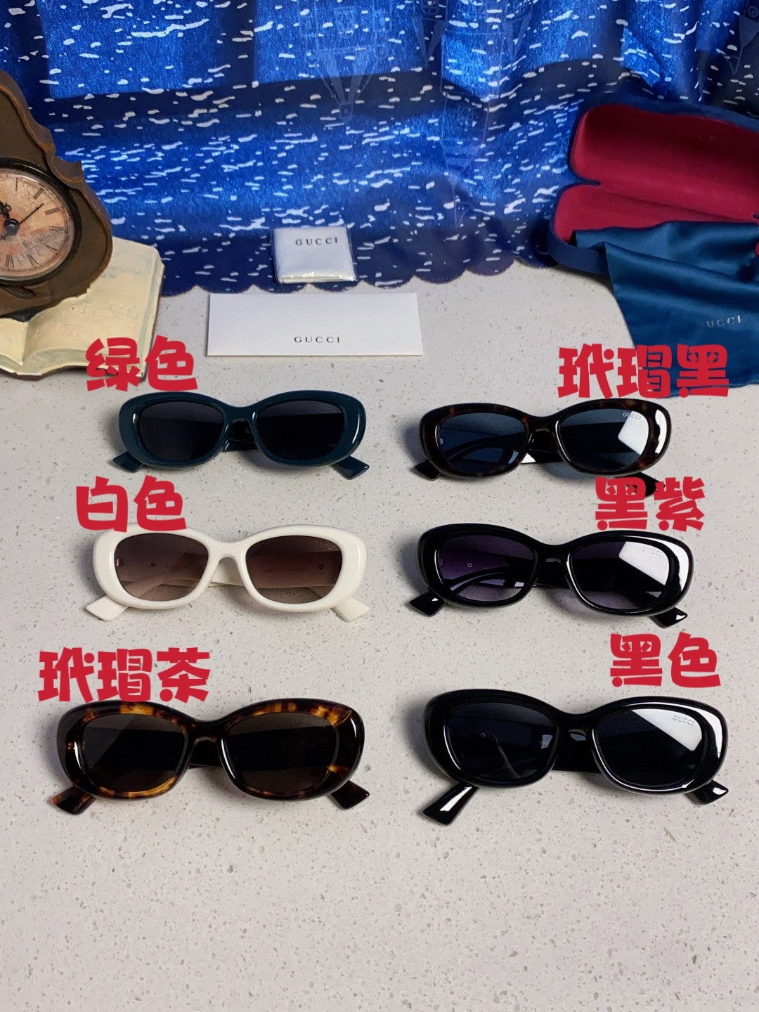 Gucci Oval Brown Lens Sunglasses for Men & Women - detail image 12