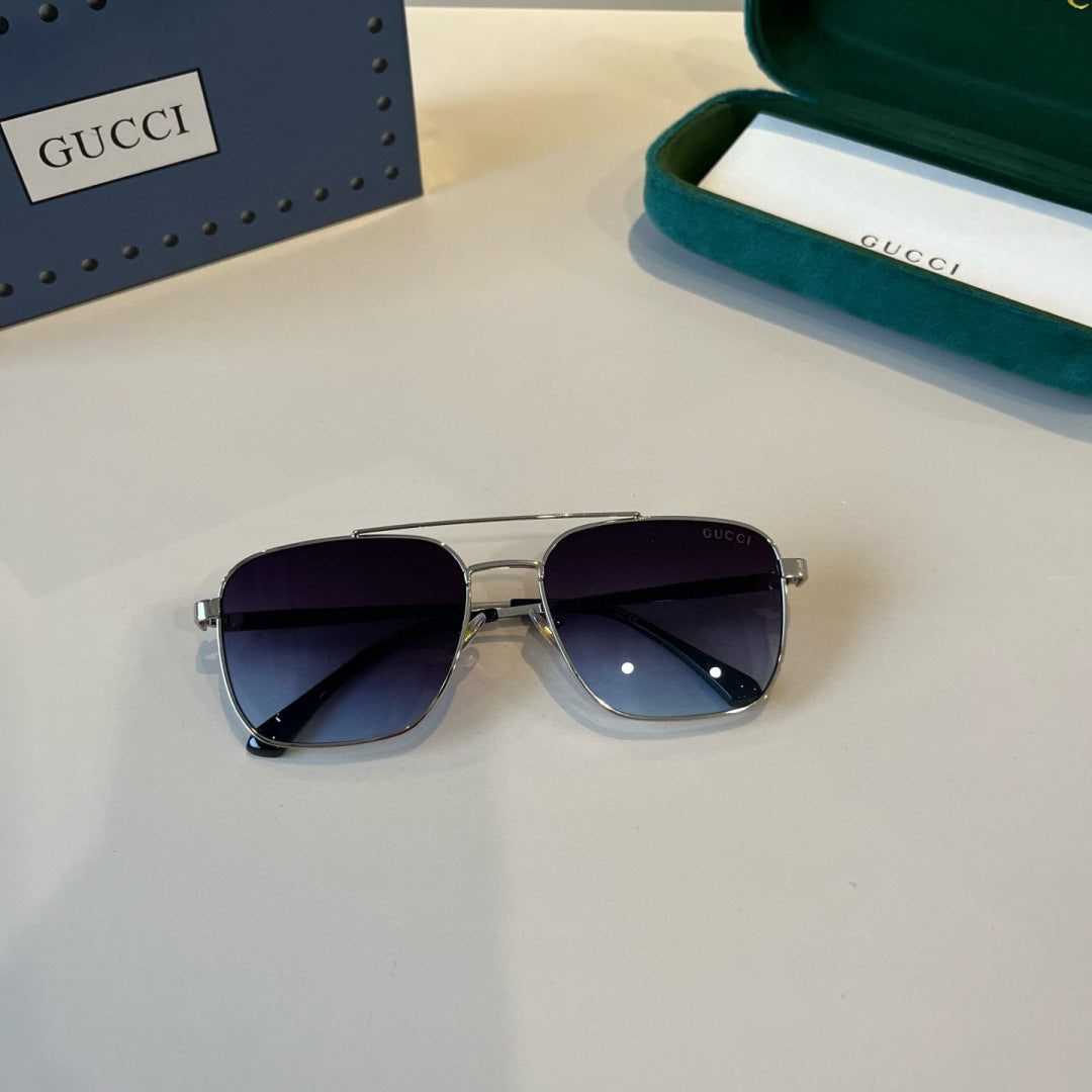 Gucci Metal Aviator Silver Lens Sunglasses for Men & Women - 448853 - detail image 10