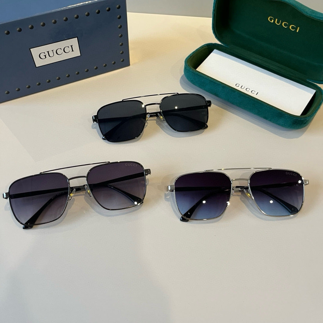Gucci Metal Aviator Silver Lens Sunglasses for Men & Women - 448853 - detail image 11