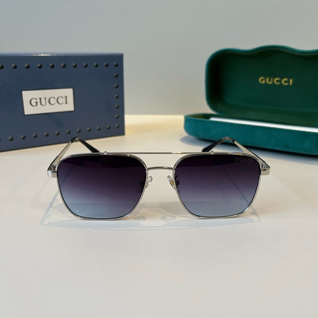 Gucci Metal Aviator Silver Lens Sunglasses for Men & Women - 448853 - detail image 2