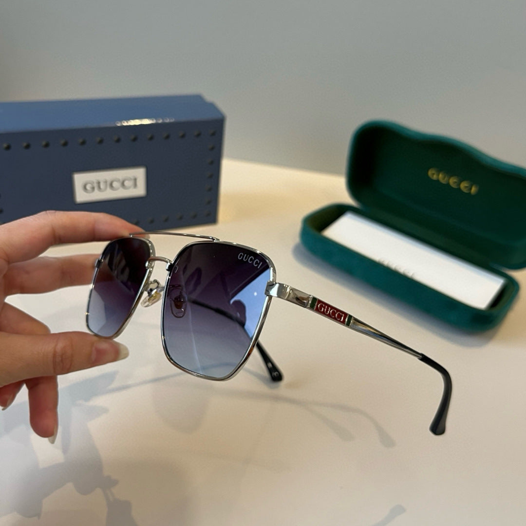 Gucci Metal Aviator Silver Lens Sunglasses for Men & Women - 448853 - detail image 4