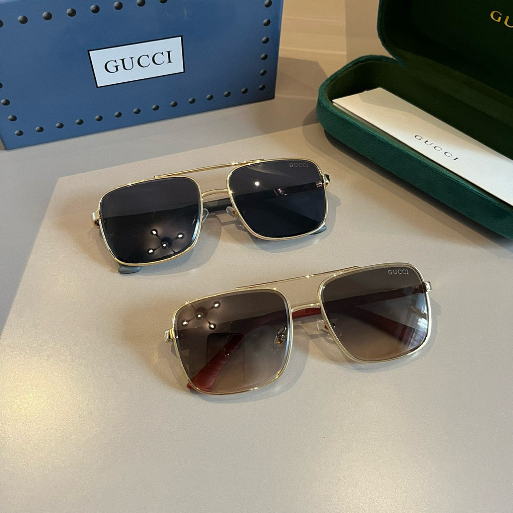 Gucci Metal Aviator Gold Lens Sunglasses for Men & Women - 464871 - detail image 10