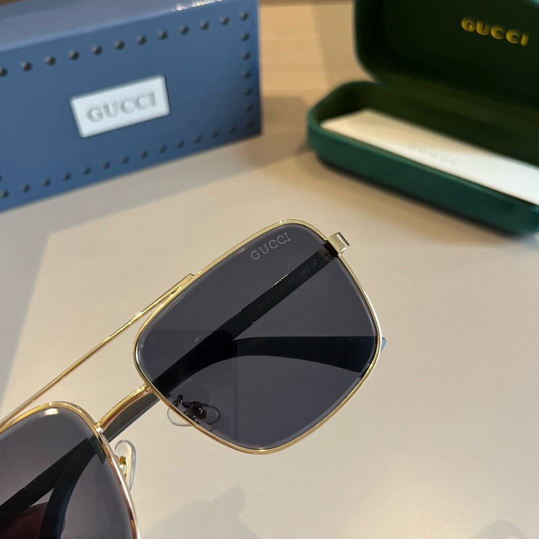 Gucci Metal Aviator Gold Lens Sunglasses for Men & Women - 464870 - detail image 3