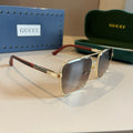 Gucci Metal Aviator Gold Lens Sunglasses for Men & Women - 464871