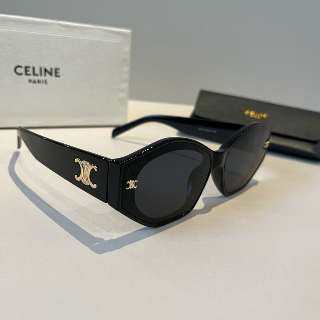 Celine Fashion Black Lens Sunglasses for Men & Women - 372035