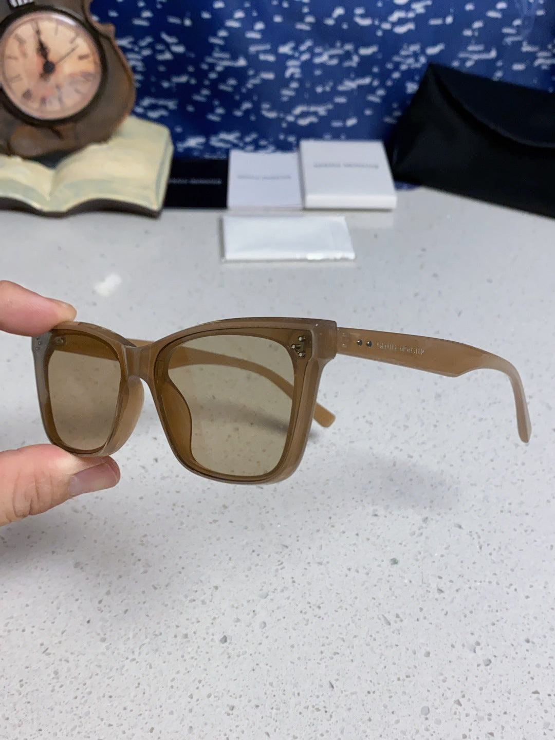 Gentle Monster SOLBEI Metal Fashion Brown Lens Sunglasses for Women - 399406 - detail image 6
