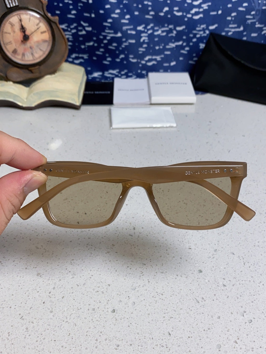 Gentle Monster SOLBEI Metal Fashion Brown Lens Sunglasses for Women - 399406 - detail image 5