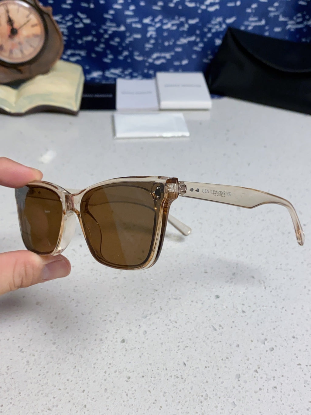 Gentle Monster SOLBEI Metal Fashion Brown Lens Sunglasses for Women - 432961 - detail image 6