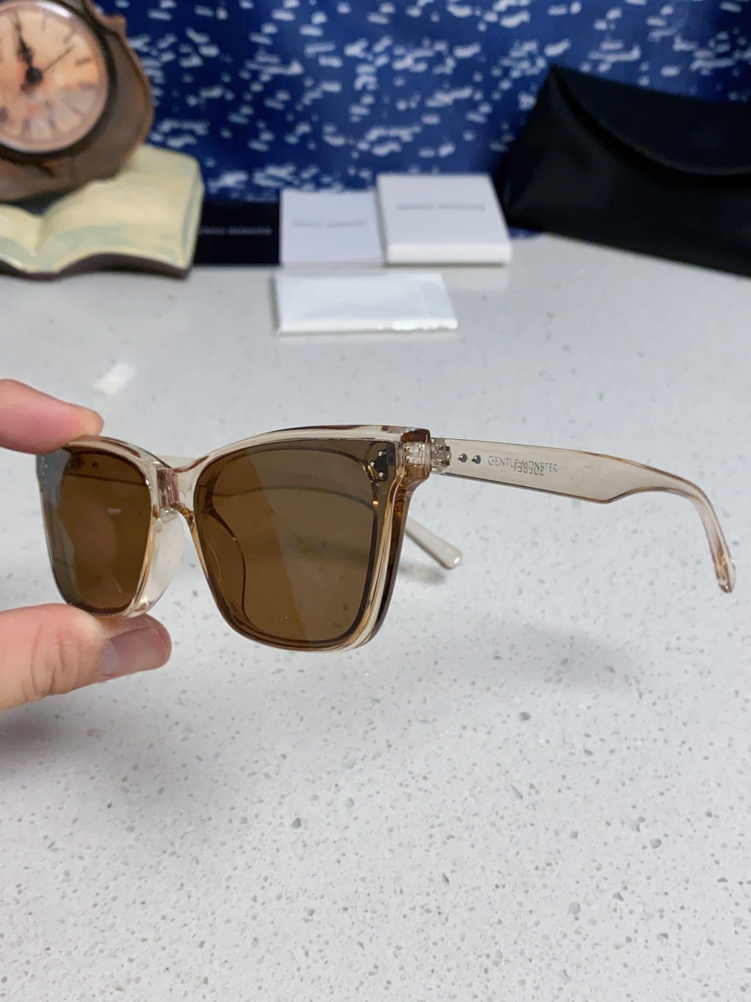 Gentle Monster SOLBEI Metal Fashion Brown Lens Sunglasses for Women - 432961 - detail image 6