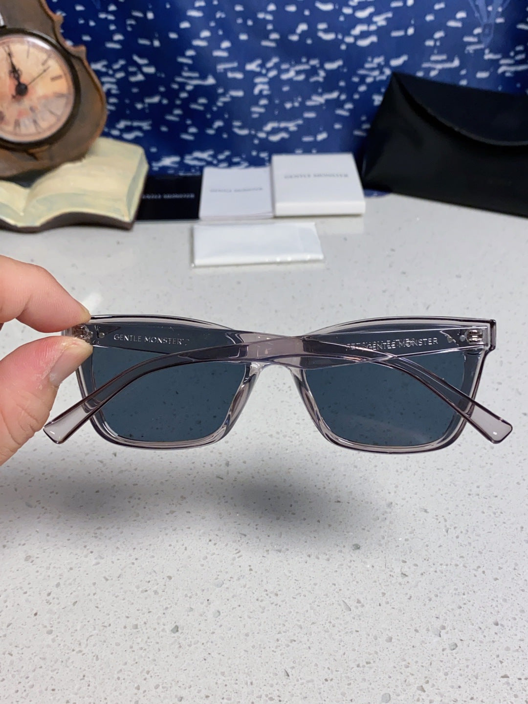 Gentle Monster SOLBEI Metal Fashion Black Lens Sunglasses for Women - 399407 - detail image 5