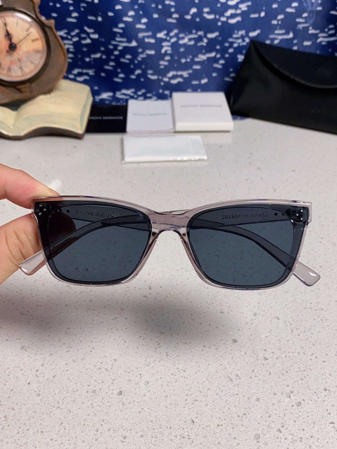 Gentle Monster SOLBEI Metal Fashion Black Lens Sunglasses for Women - 399407 - detail image 4