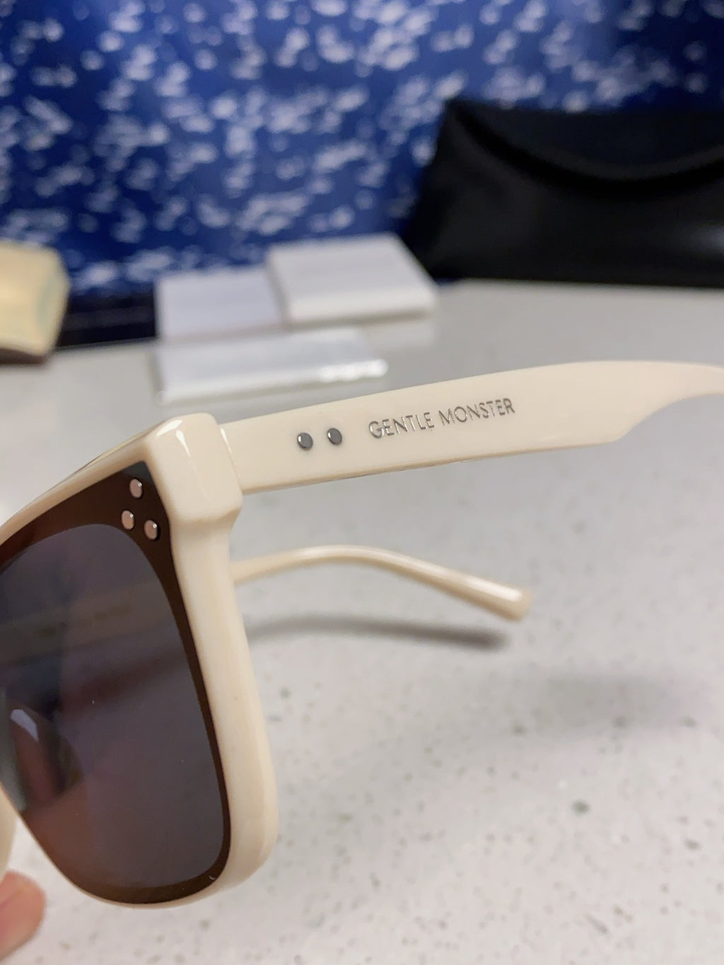 Gentle Monster SOLBEI Metal Fashion Blue Lens Sunglasses for Women - 399408 - detail image 7