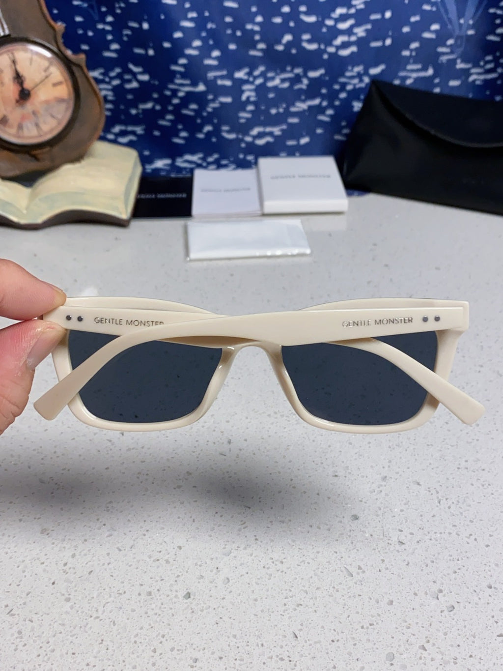 Gentle Monster SOLBEI Metal Fashion Blue Lens Sunglasses for Women - 399408 - detail image 5