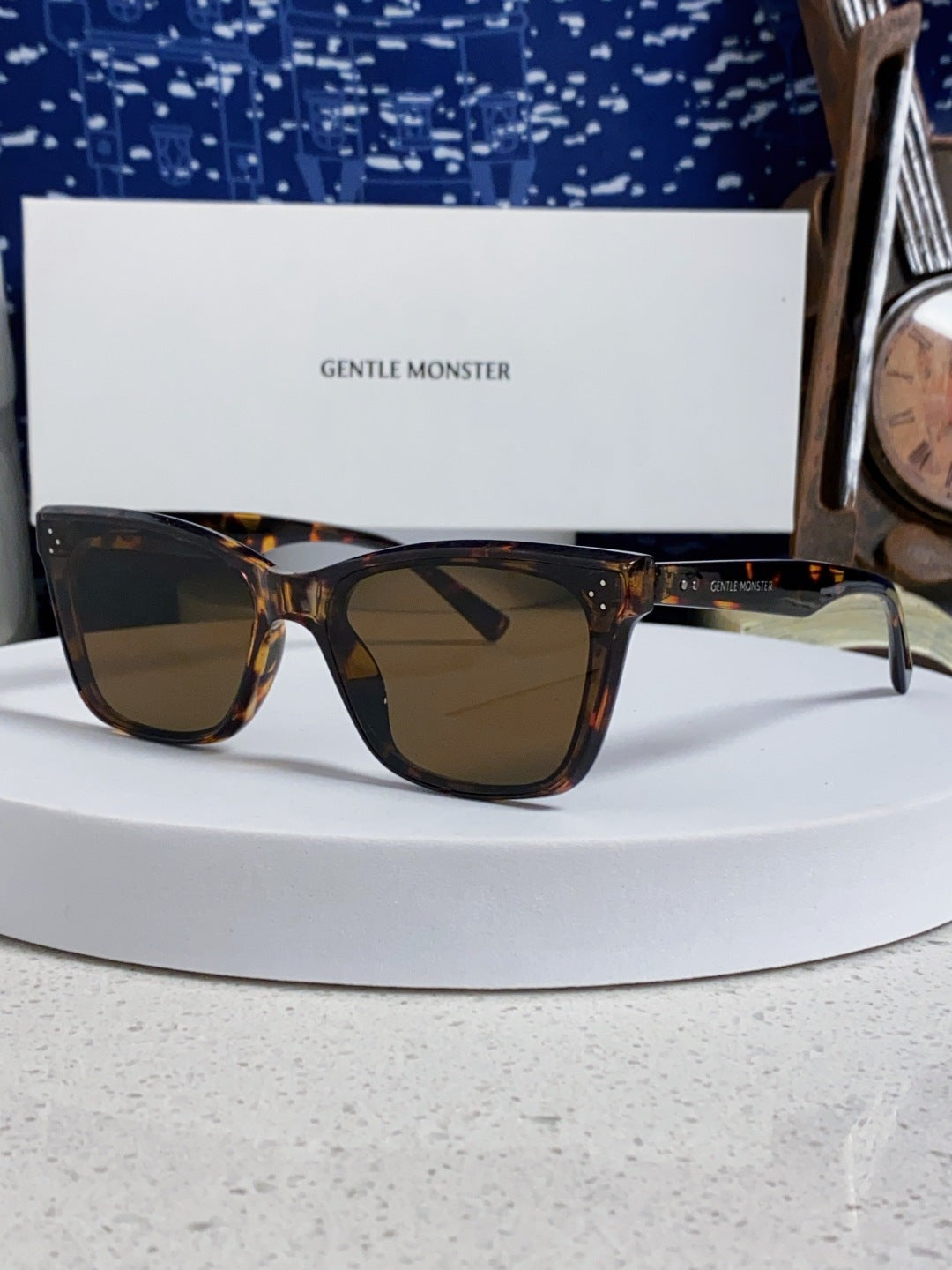 Gentle Monster SOLBEI Metal Fashion Black Lens Sunglasses for Women - 399409