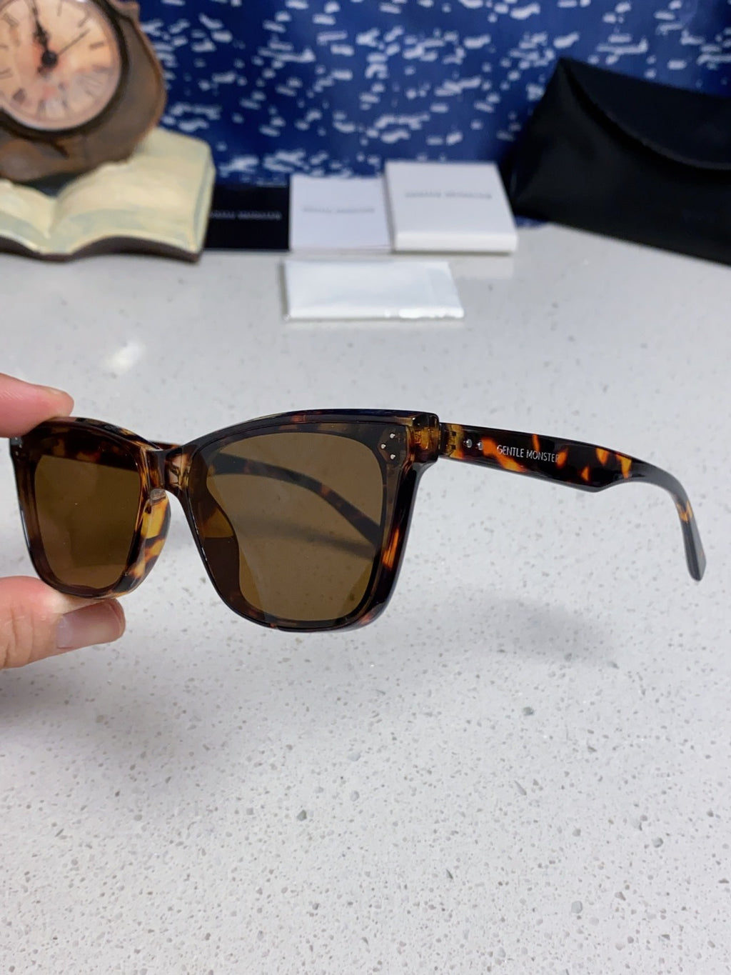 Gentle Monster SOLBEI Metal Fashion Black Lens Sunglasses for Women - 399409 - detail image 6
